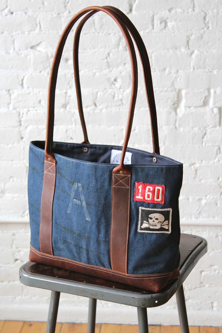 WWII era US Navy Denim Carryall