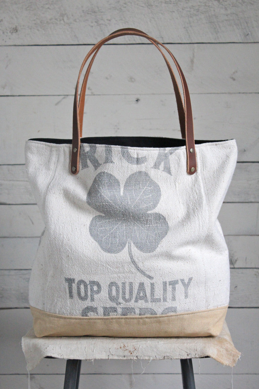 1940's era Lucky Clover Tote Bag