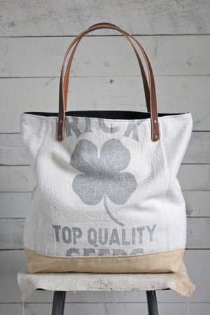 1940's era Lucky Clover Tote Bag