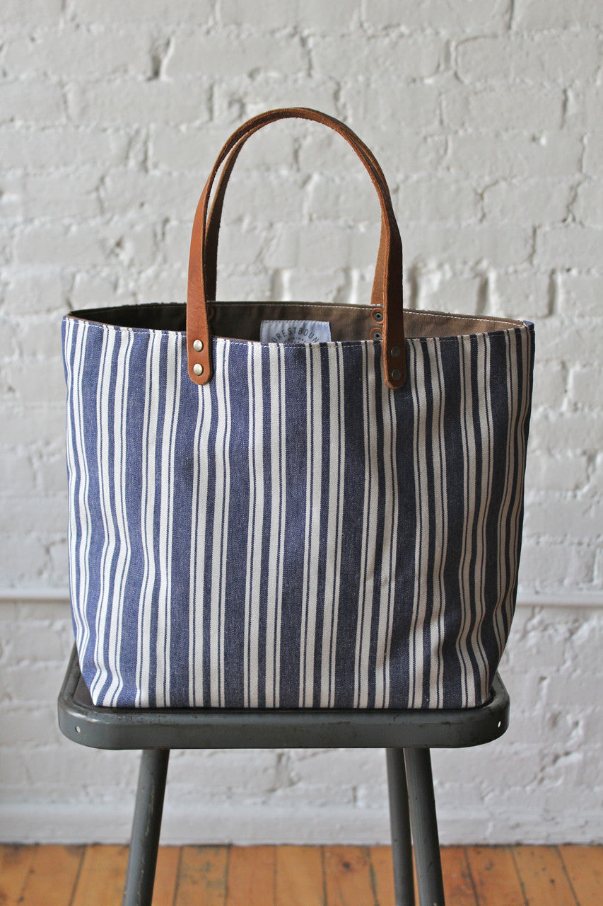 Liberty Stripe Cotton Tote Bag