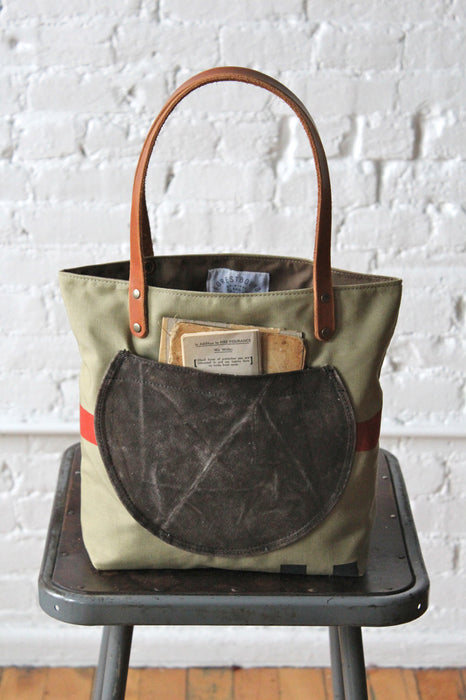 1950's era Mail Bag Canvas Pocket Tote Bag