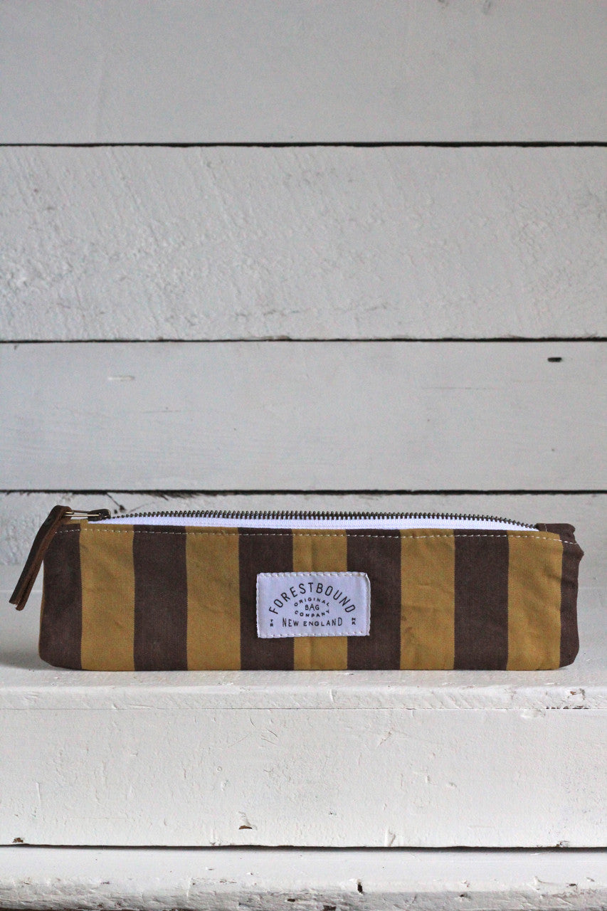 1940's era Striped Canvas Utility Pouch