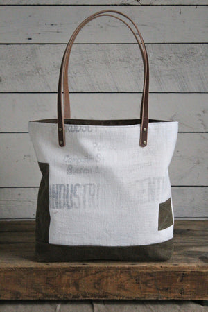1940's era Feed Sack Tote Bag