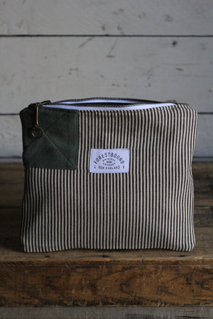Deadstock Striped Canvas Pocket Utility Pouch
