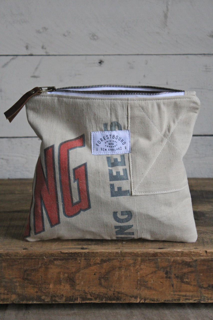 1950's era Feed Sack Utility Pouch