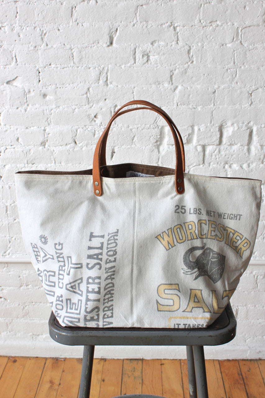 1940's era Feed Sack Tote Bag