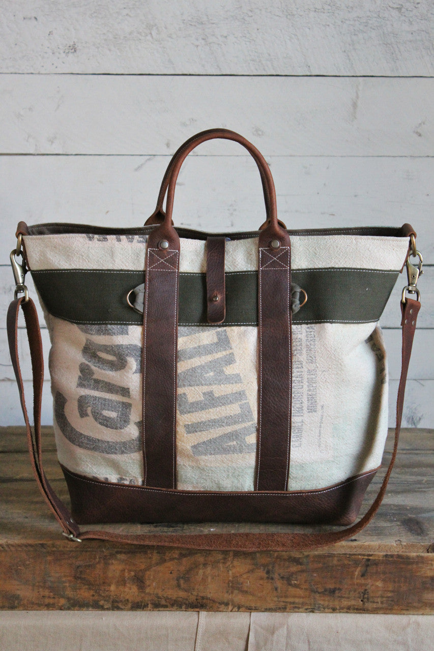 1950's era Feed Sack Weekend Bag