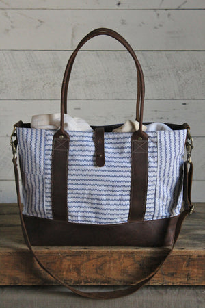 1940's era Feed Sack Weekend Bag
