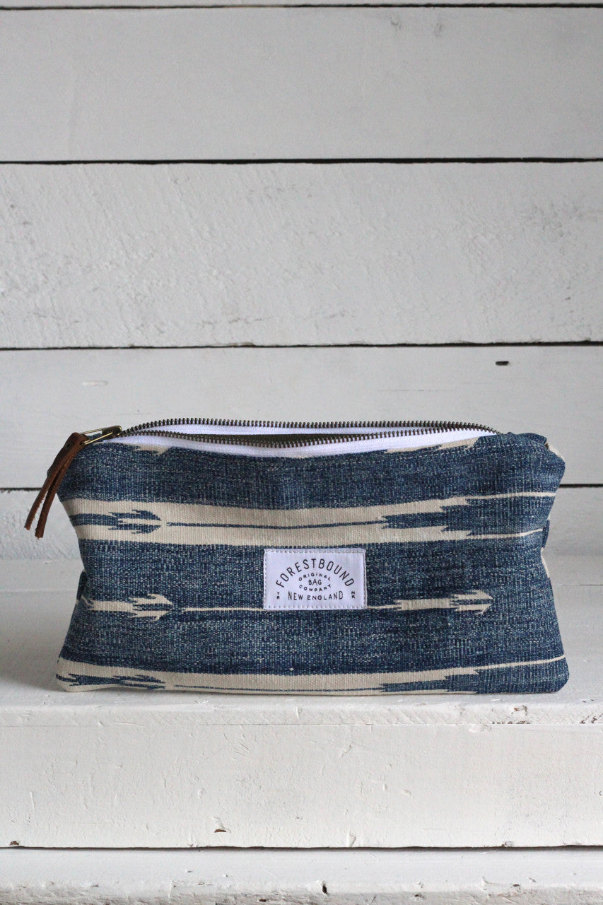 Indigo Dyed Cotton Utility Pouch