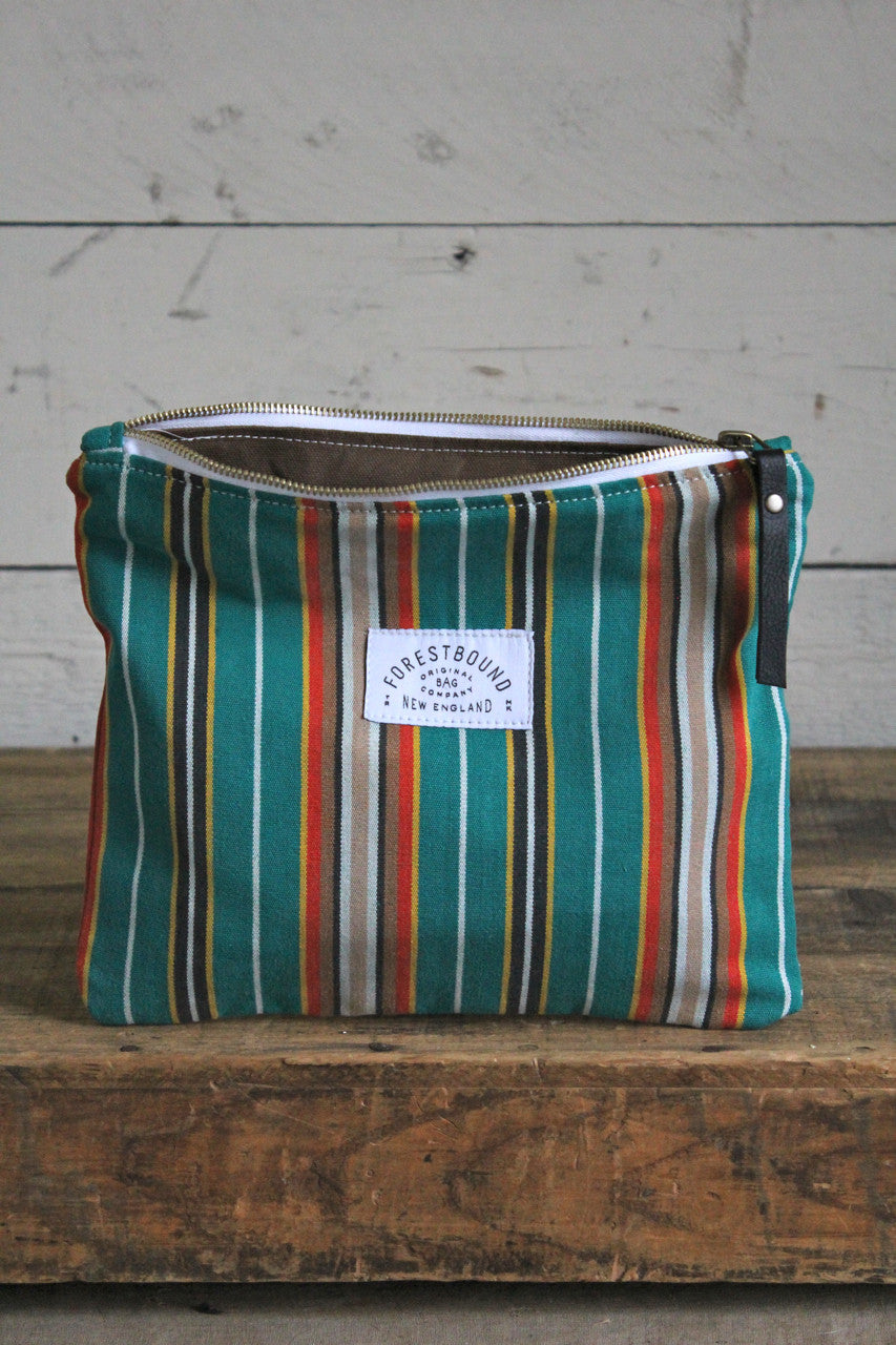 1950's era Striped Canvas Utility Pouch