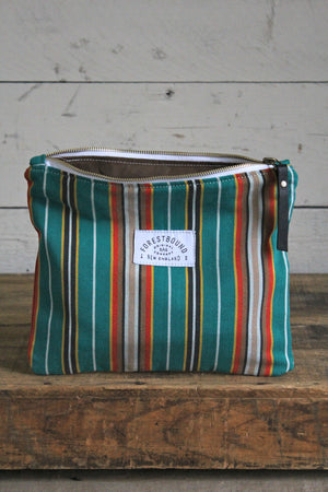 1950's era Striped Canvas Utility Pouch