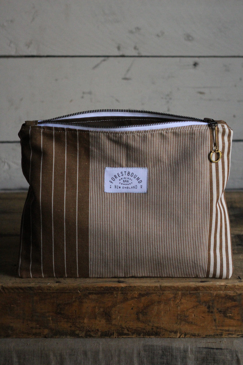 Deadstock Striped Canvas Pocket Utility Pouch