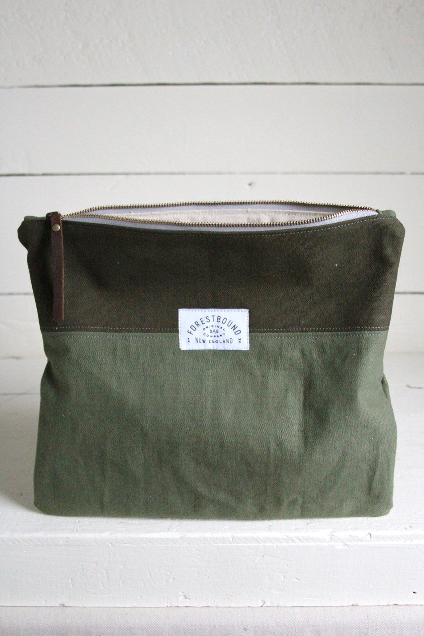 Extra Large WWII era Canvas Utility Pouch