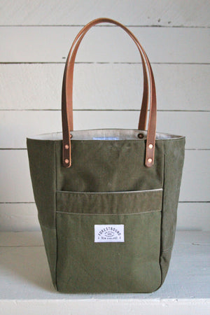 WWII era Canvas Pocket Tote Bag