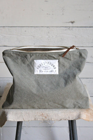 WWII era Canvas & Tiger Stripe Camo Utility Pouch
