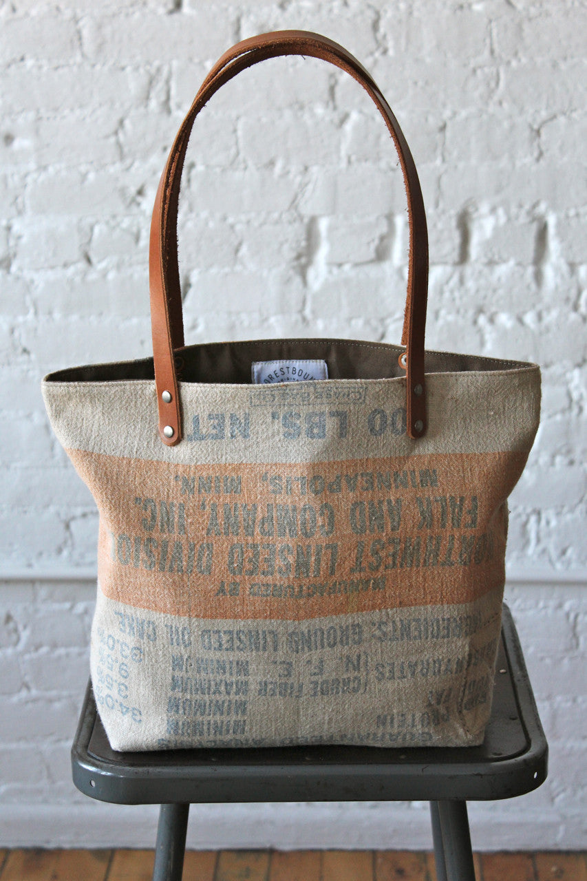 1930's era Feed Sack Tote Bag