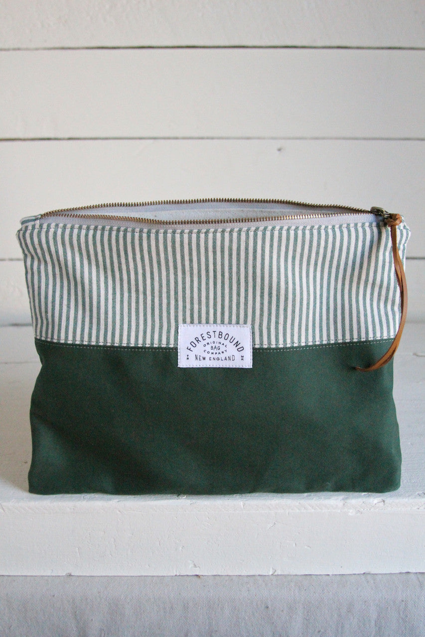 Extra Large 1940's era Canvas Utility Pouch
