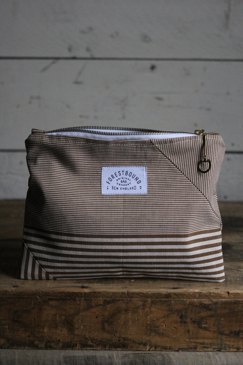 Deadstocked Striped Canvas Utility Pouch