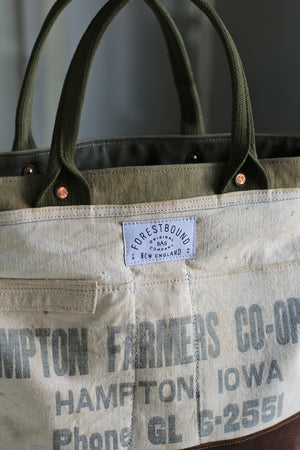 WWII era Canvas and Work Apron Carryall