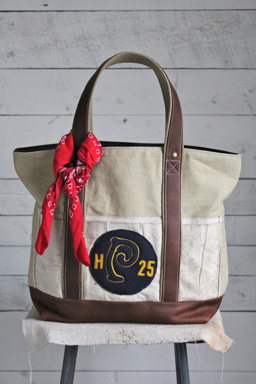 WWII era Canvas & Work Apron Carryall