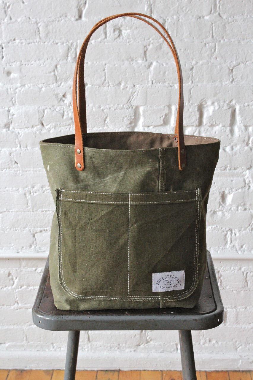 WWII era Military Canvas Pocket Tote