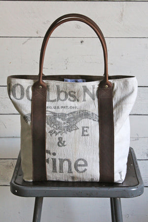 1940's era Feed Sack Carryall