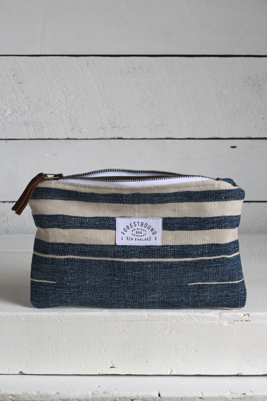 Indigo Dyed Cotton Utility Pouch / #3