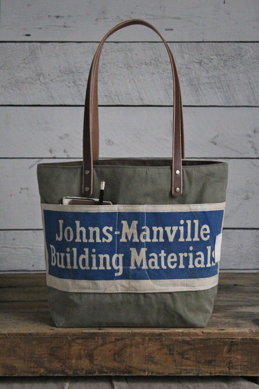 WWII era Canvas & Work Apron Tote Bag