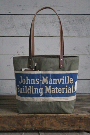 WWII era Canvas & Work Apron Tote Bag
