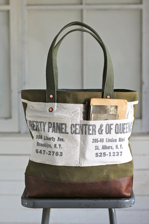 WWII era Canvas and Work Apron Carryall
