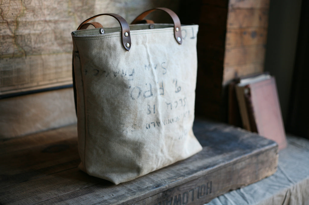 WWII era Canvas Tote Bag - SOLD