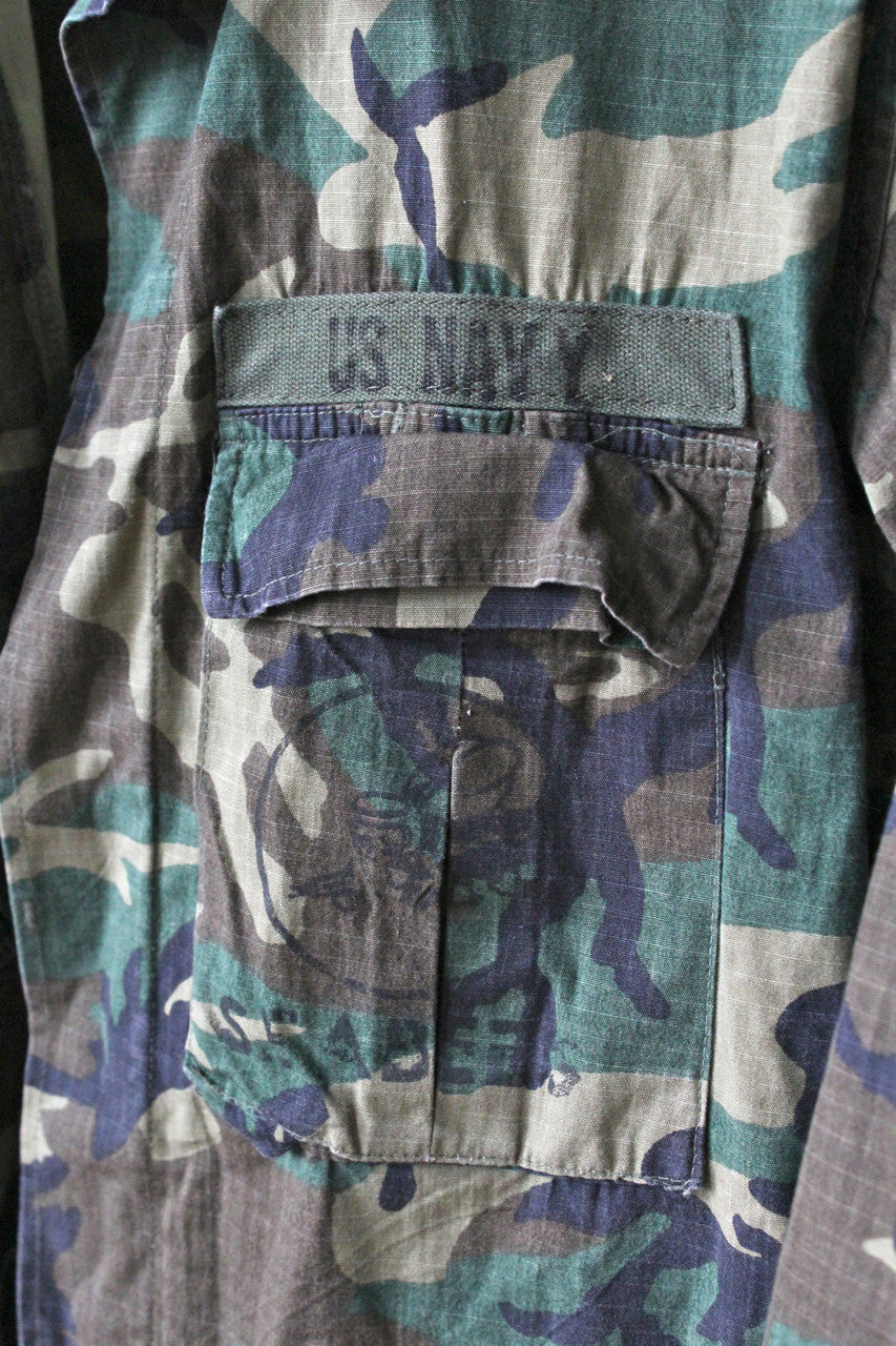 Vietnam era Camo Jacket / Seabees / US Navy