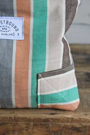 1940's era Striped Feed Sack Utility Pouch
