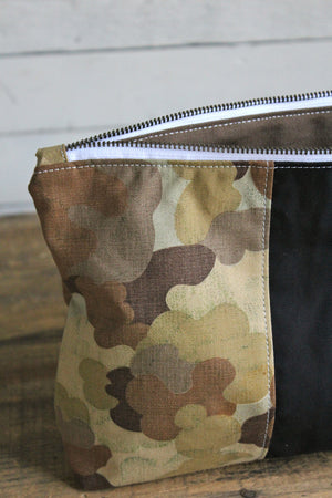 Korean War era Cloud Camo & WWII era US Navy Canvas Utility Pouch