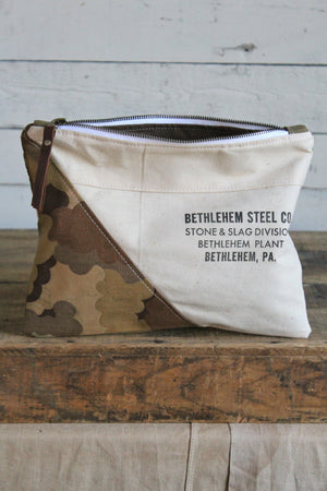 1950's era Canvas & Camo Utility Pouch