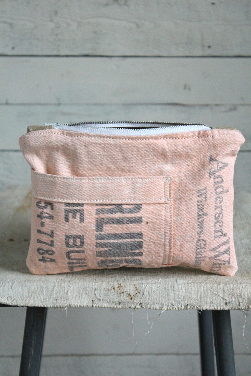 1950's era Feed Sack Pocket Utility Pouch