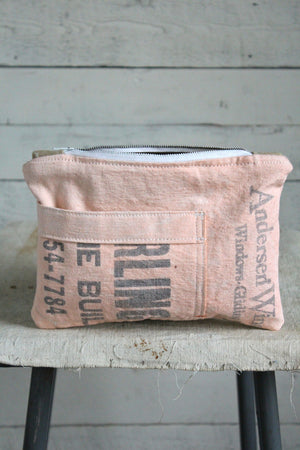 1950's era Feed Sack Pocket Utility Pouch