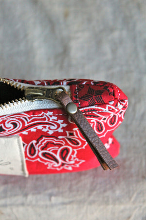 1950's era Reclaimed Bandana Utility Pouch