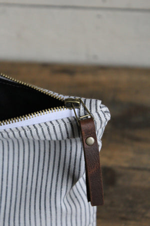 1950's era Striped Cotton Utility Pouch