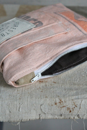 1950's era Feed Sack Pocket Utility Pouch
