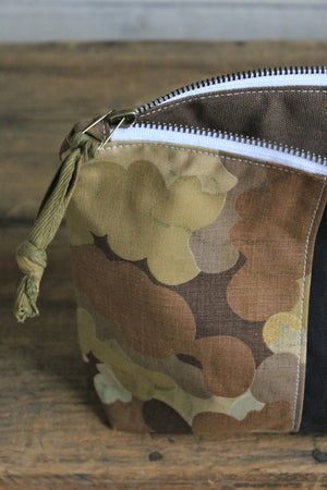 Korean War era Cloud Camo & WWII era US Navy Canvas Utility Pouch