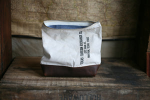 1950's era Canvas and Leather Utility Pouch - SOLD