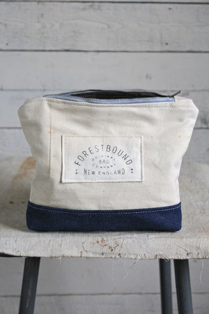 WWII era Denim & Canvas Utility Pouch