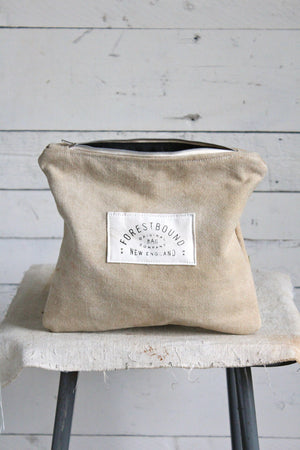 WWII era Patched Canvas Utility Pouch