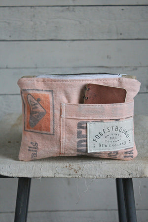 1950's era Feed Sack Pocket Utility Pouch
