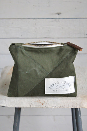 Quilted WWII era Canvas Utility Pouch