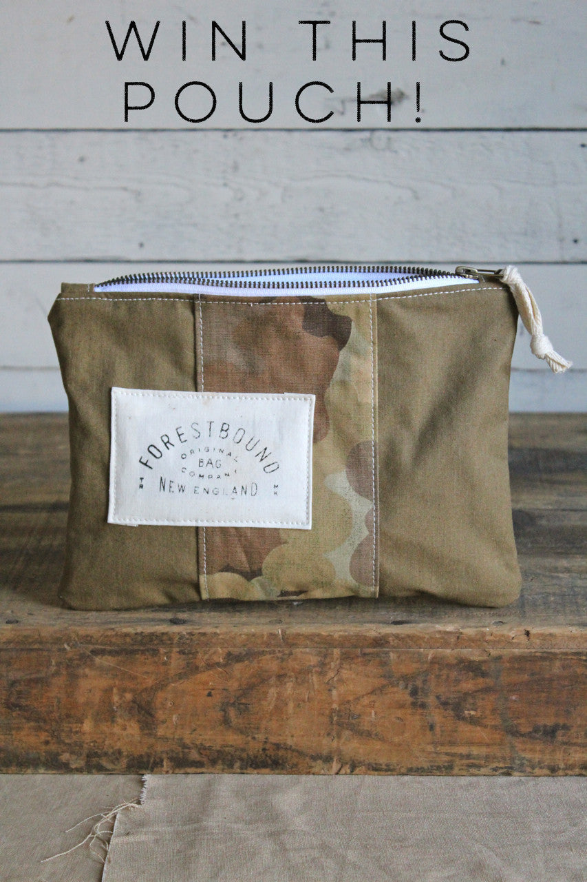 RAFFLE TICKET - Canvas & Cloud Camo Utility Pouch