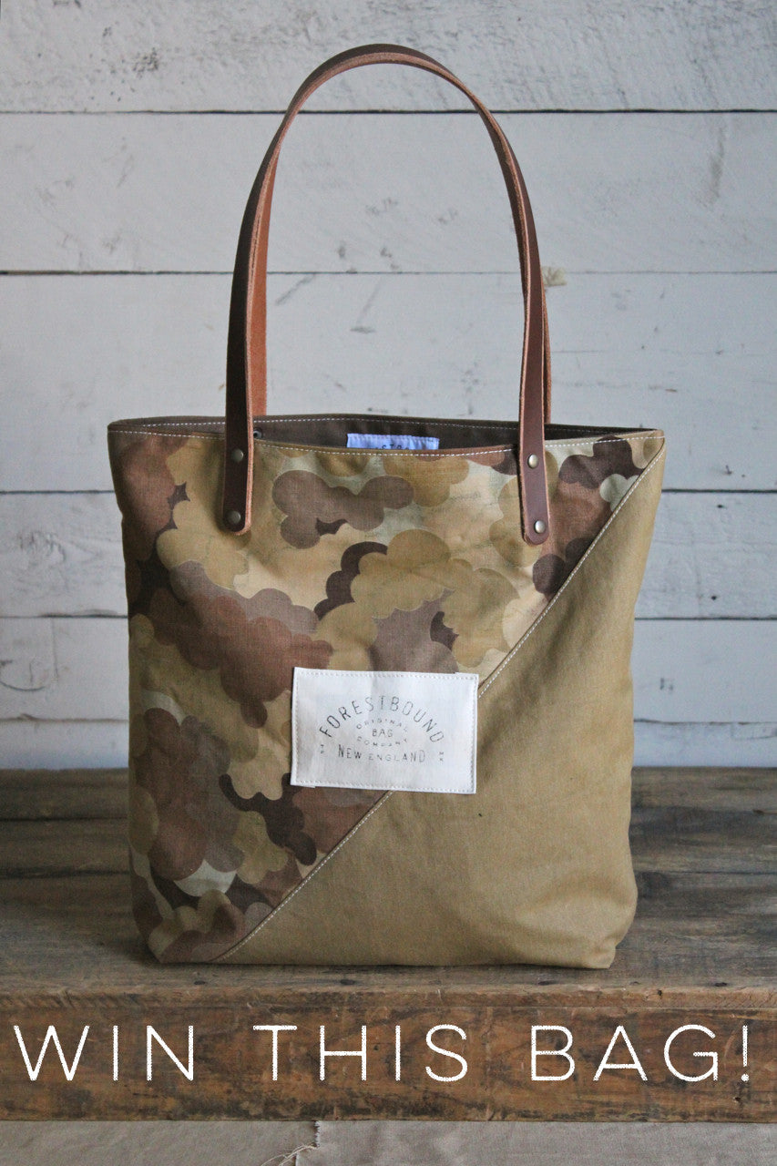 RAFFLE TICKET - Canvas & Cloud Camo Tote Bag