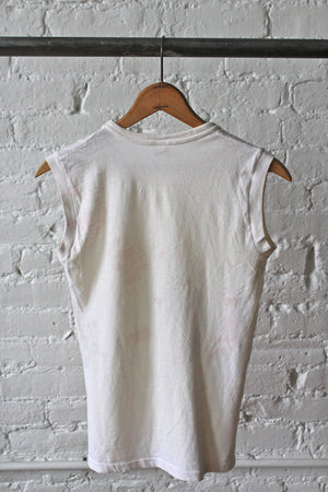 Sleeveless White T-Shirt
