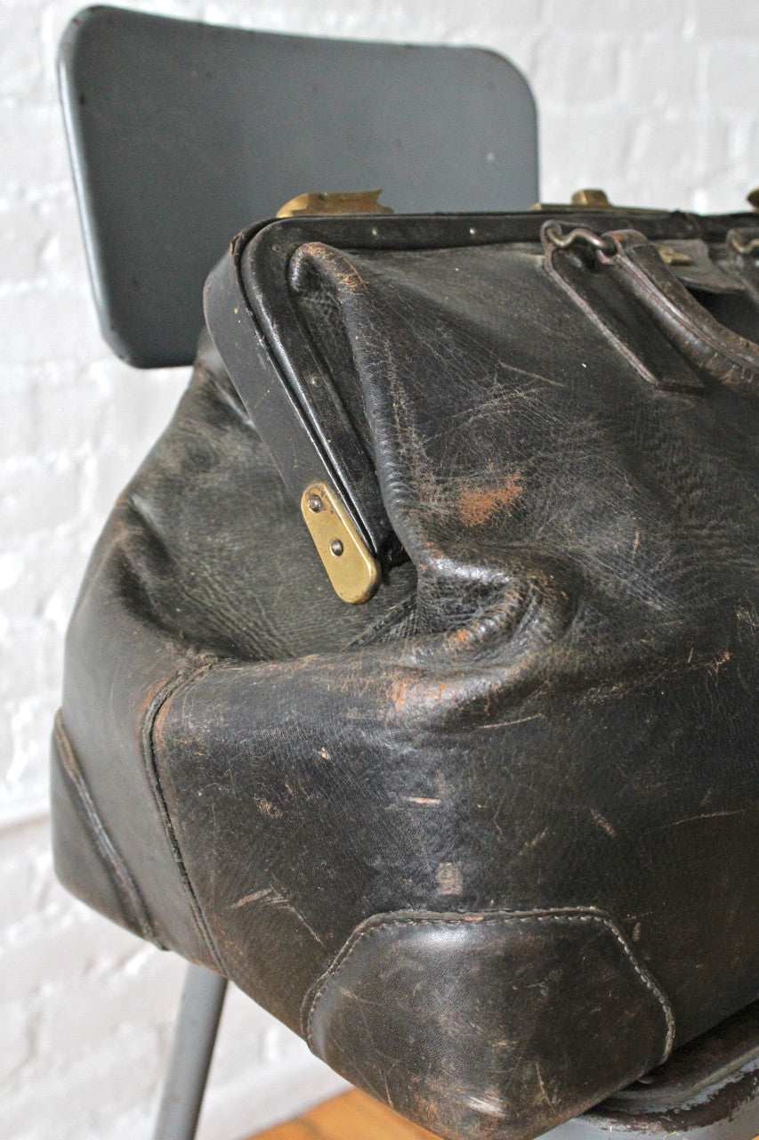 Black Leather Doctors Bag
